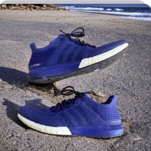 ADIDAS CC Cosmic Boost Purple White Running Shoes Men Sz 9 Sneaker